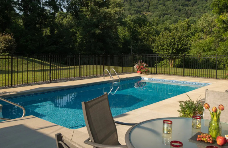 Outdoor pool at Orchard House Bed & Breakfast.