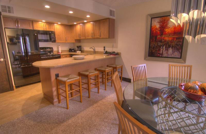 Rental kitchen at Westwind at Vail.