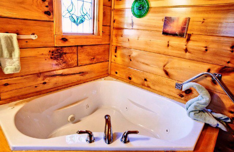 Jacuzzi view at Alpine Mountain Chalets.