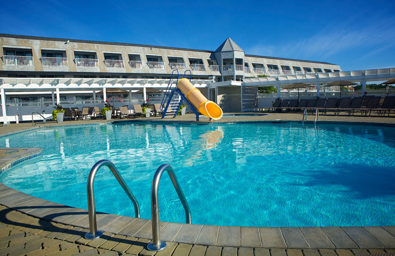 Outdoor pool at Anchorage Inn.