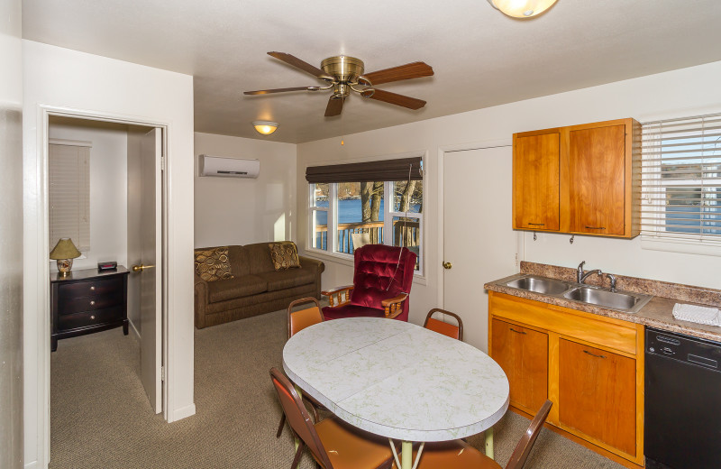 Guest kitchen at Point Randall Resort.