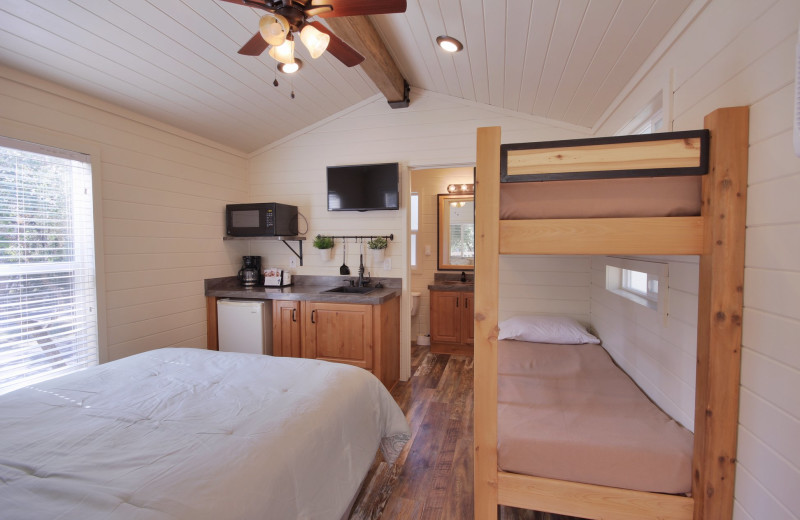 Cottage interior at Yogi Bear's Jellystone Park™ Camp-Resort Hill Country.