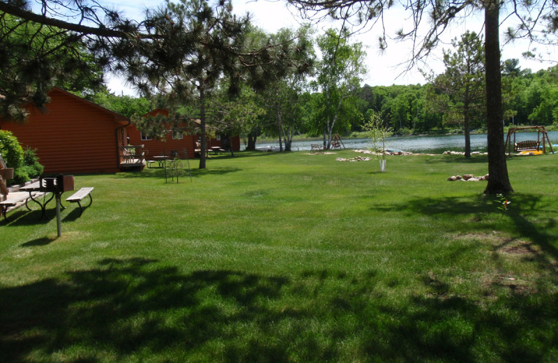 Lodging exterior at Pine Terrace Resort.