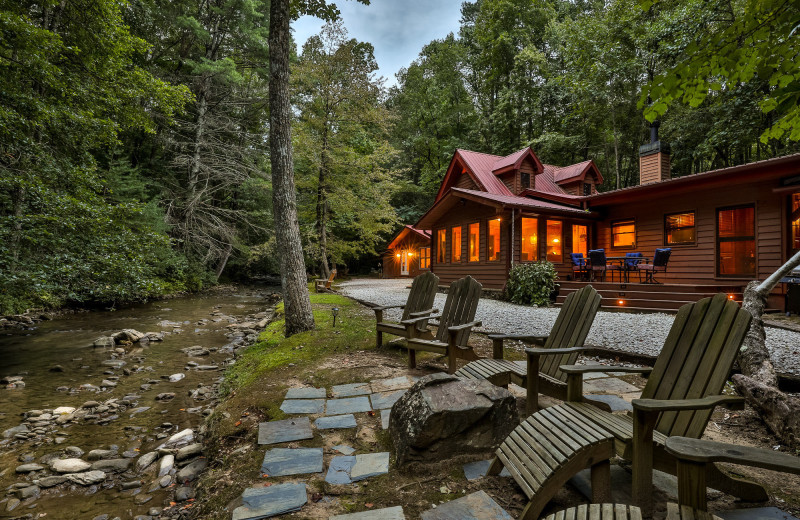 Cabin exterior at Mountain Oasis Cabin Rentals.