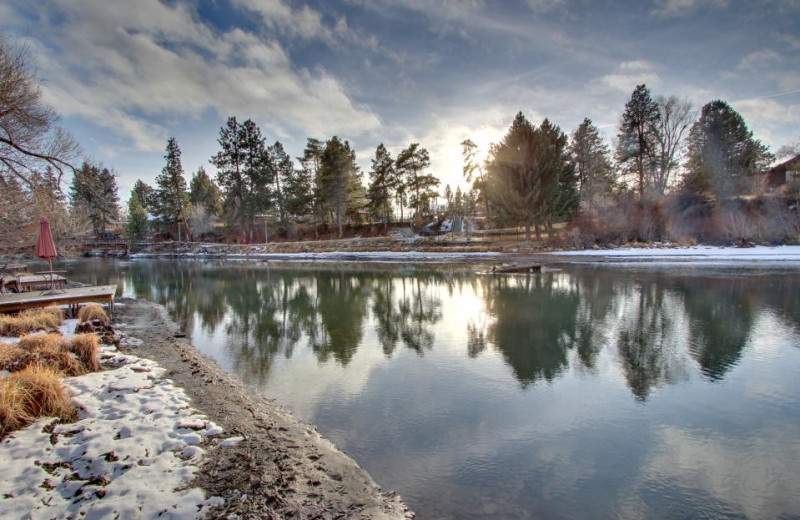 Vacation rental waterfront at Vacasa Rentals Sunriver.