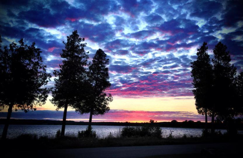 Sunset at Baileys Harbor Yacht Club Resort