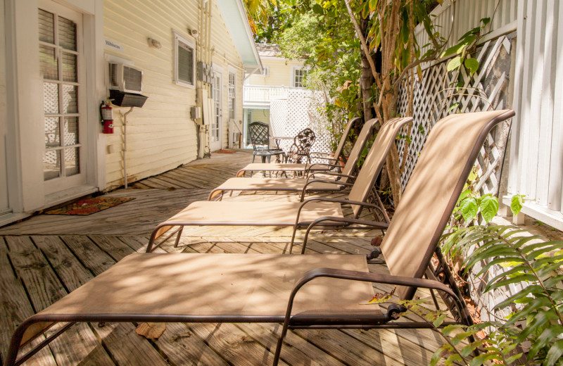 Lounge chairs at Garden House Bed & Breakfast.