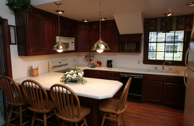 Tree House Apartment kitchen at HideAway Country Inn.