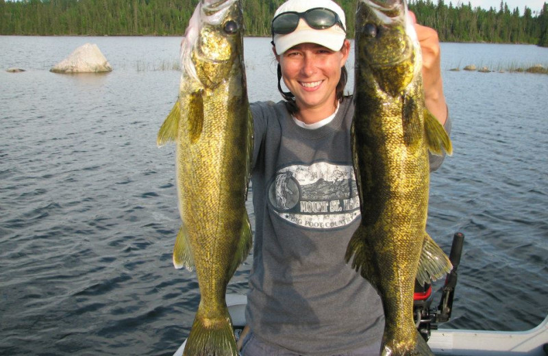 Fishing at Cliff Lake Resorts.