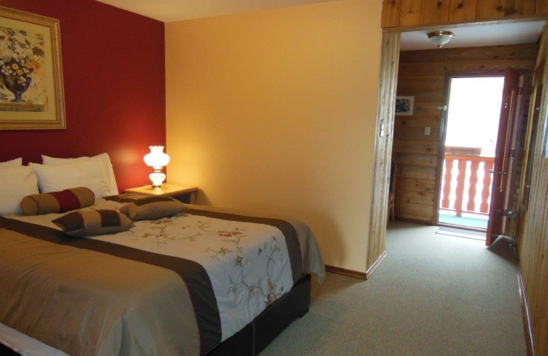 Guest room at Rocky Mountain Springs Lodge.