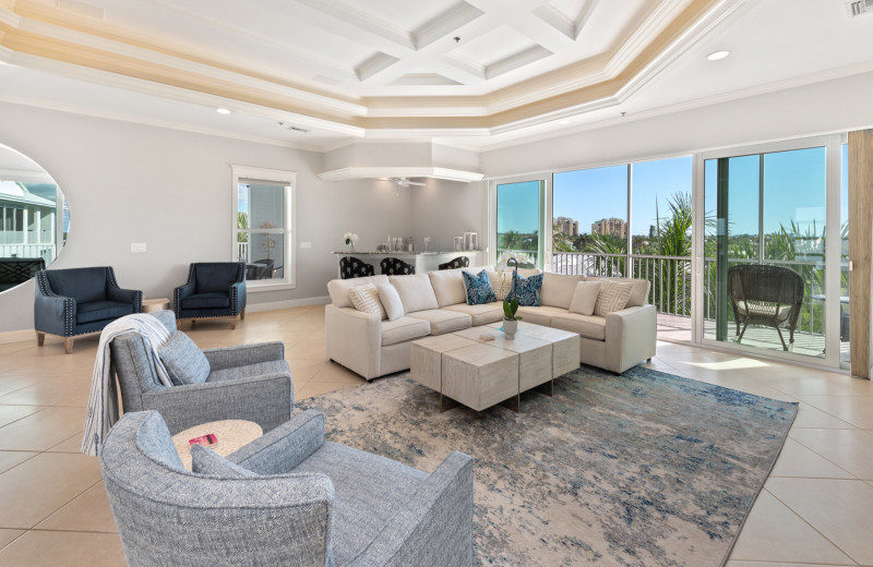 Rental living room at Marco Escapes.