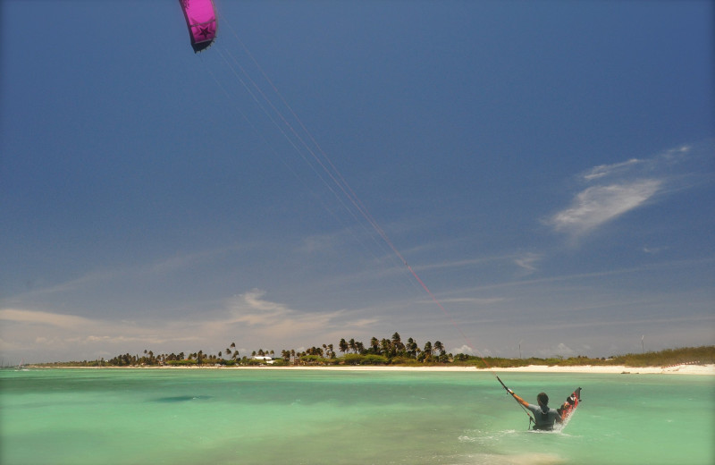 Beach at Beachhouse Apartments Aruba.