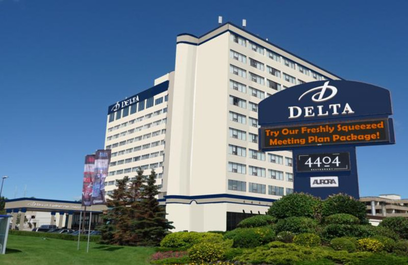 Exterior view of Delta Edmonton South Hotel and Conference Centre.