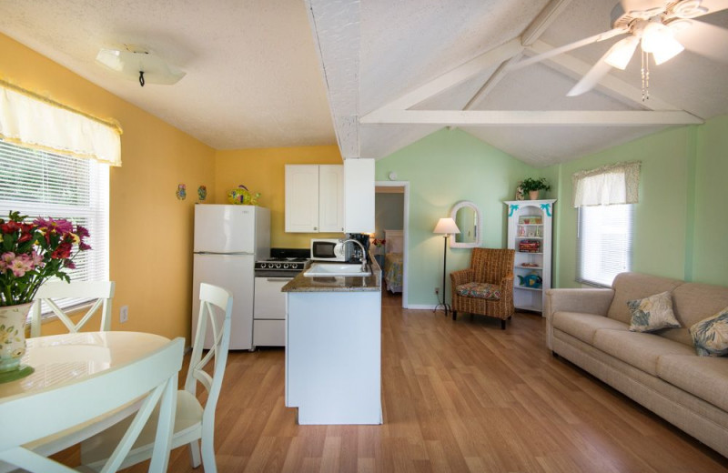 Guest room at Silver Sands Villas.