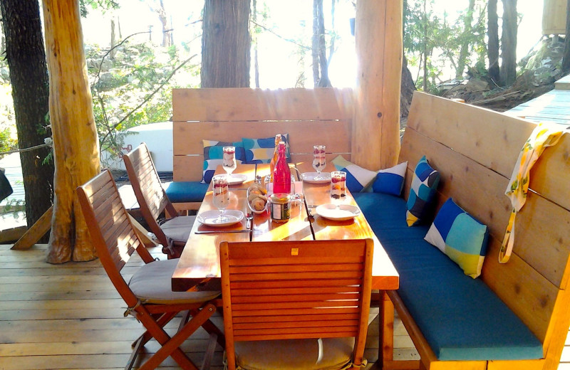 Dining at Cabana Desolation Eco Resort.