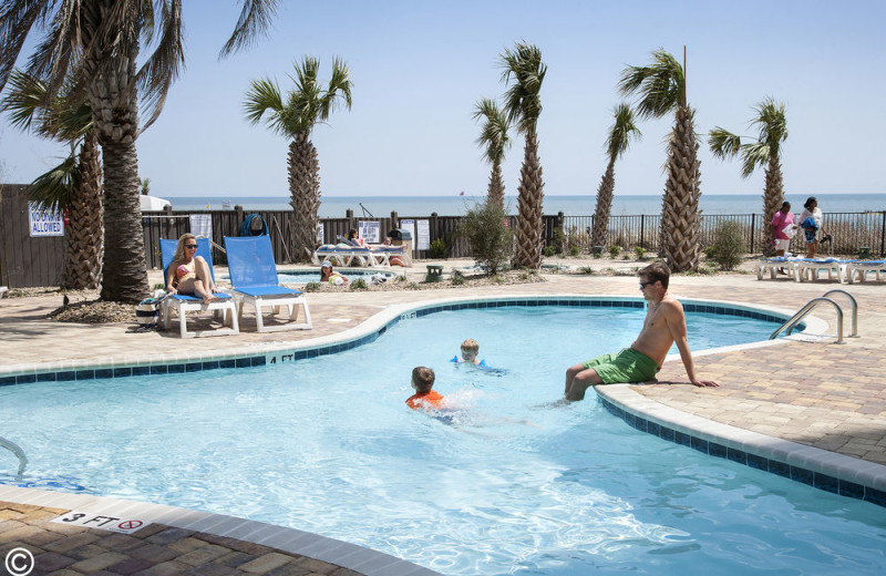 Outdoor pool at The Palace Resort.