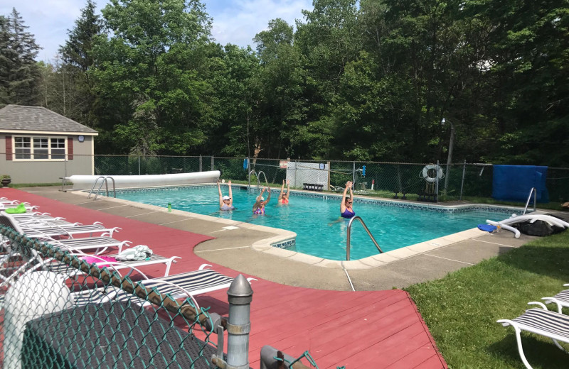 Outdoor pool at Deerfield Spa.