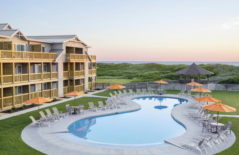 Outdoor pool at The Sanderling Resort