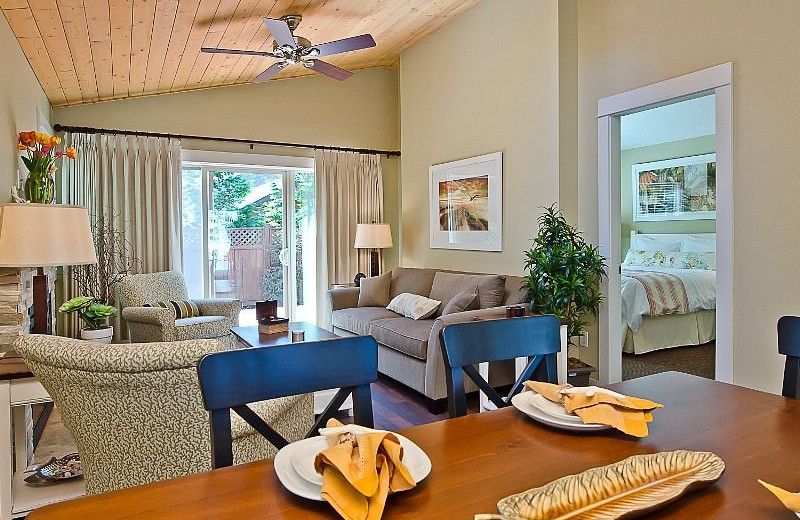 Guest room at Oceanside Village Resort.