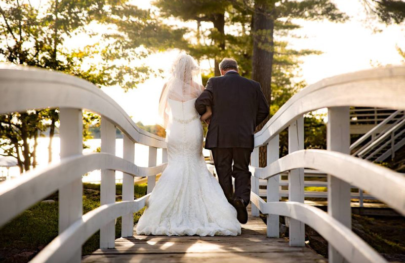 Wedding couple at Bonnie Castle Resort.