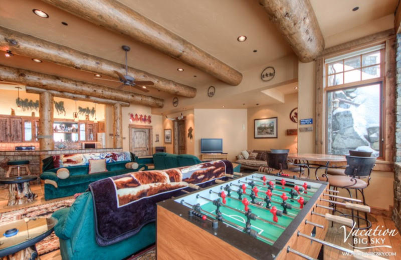 Rental game room at Big Sky Luxury Rentals.