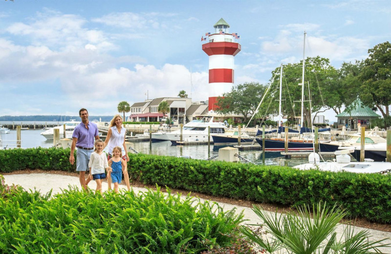 Family at Sea Pines Resort.