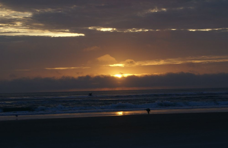 Sunset at Daytona Shores Inn and Suites.