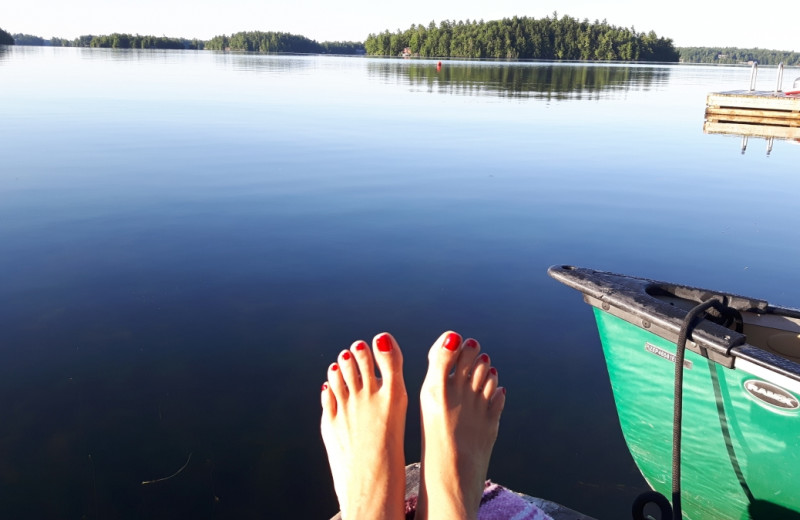 Lake view at Severn Lodge.