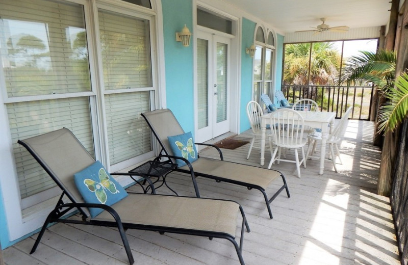 Rental balcony at ACP Vacation Rentals.
