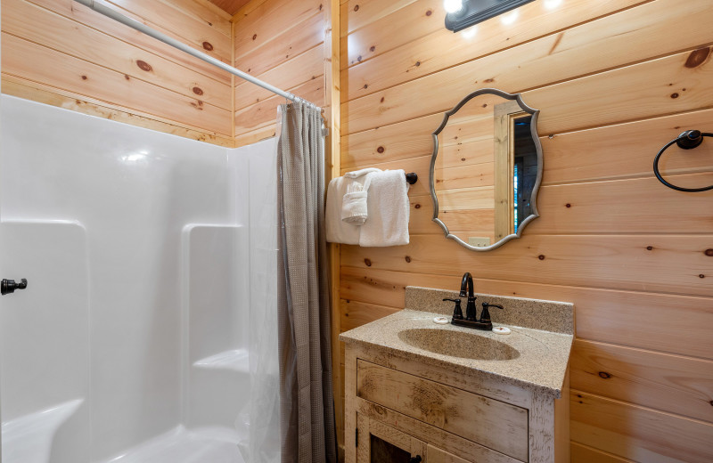 Bathroom at American Patriot Getaways - High Country.