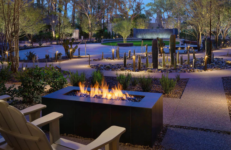 Patio at Hyatt Regency Scottsdale Resort and Spa at Gainey Ranch.