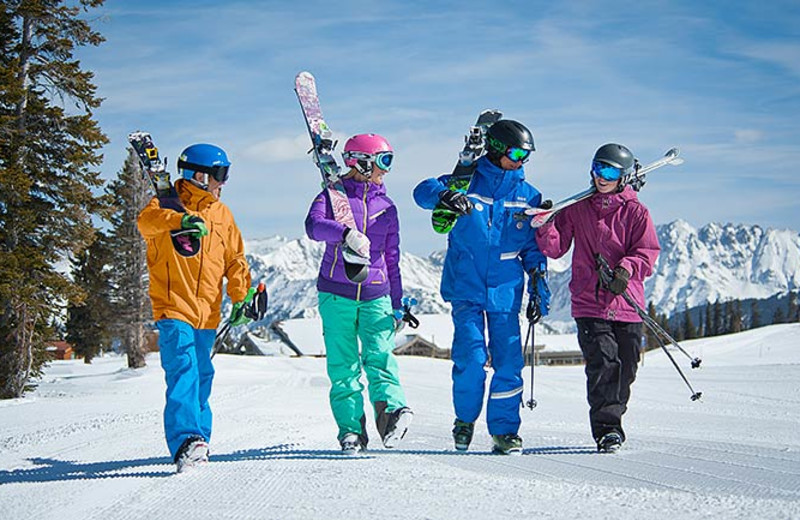 Group of skiers at Manor Vail Lodge.