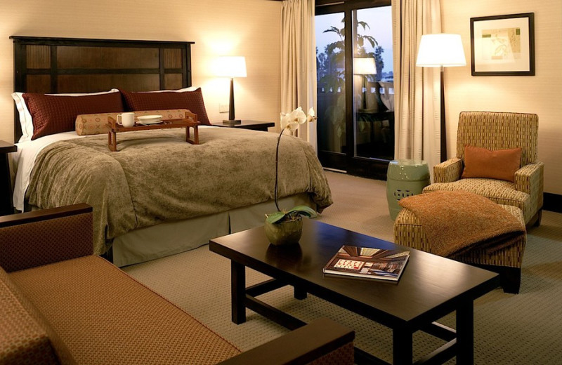 Guest room at Ambrose Hotel.