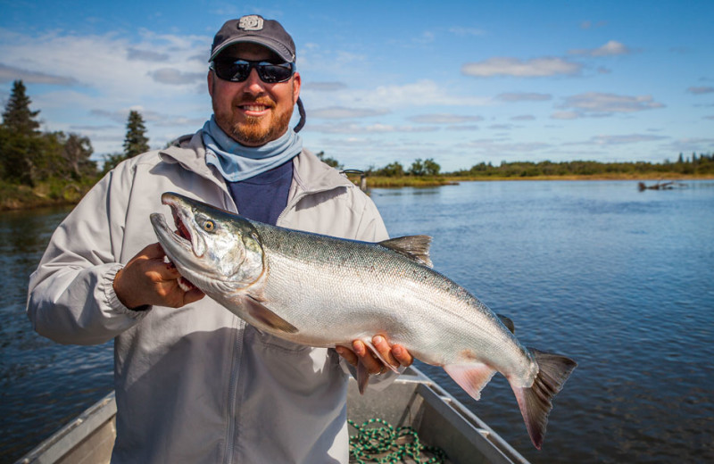 Fishing at Alagnak Lodge.