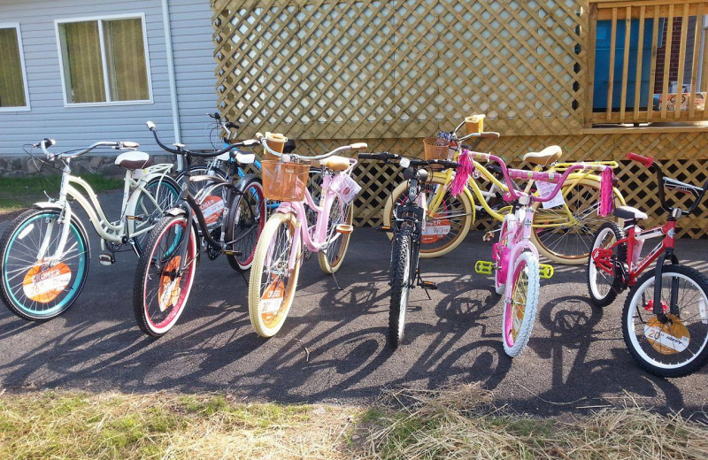 Bikes at Catskill Mountains Resort.