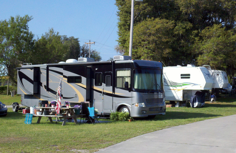 RV campground at Mill Dam Lake Resort.