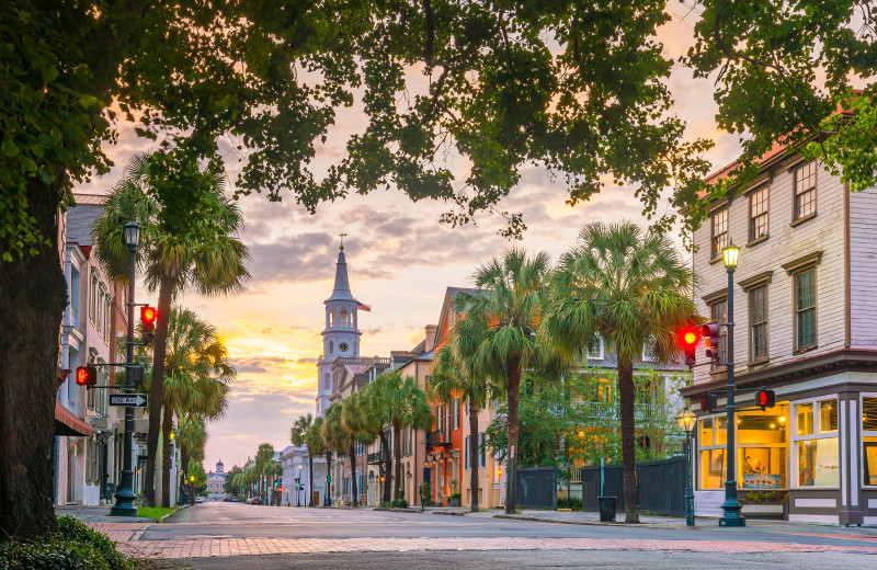 Historic downtown Charleston near East Islands Rentals.