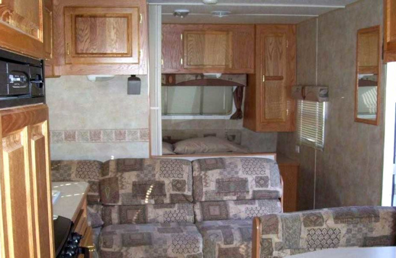 RV Interior at The Edgewater Waterfront Cottages