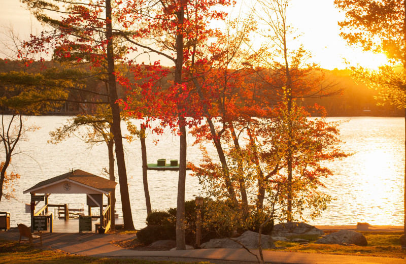 Lake at Woodloch Resort.