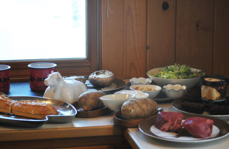 Dining at O-Bar-O Cabins.