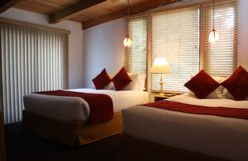 Guest room at St. Moritz Lodge & Condominiums.