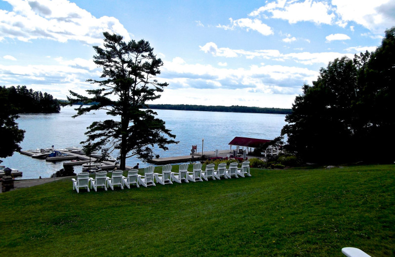 Beach view at Windermere House.