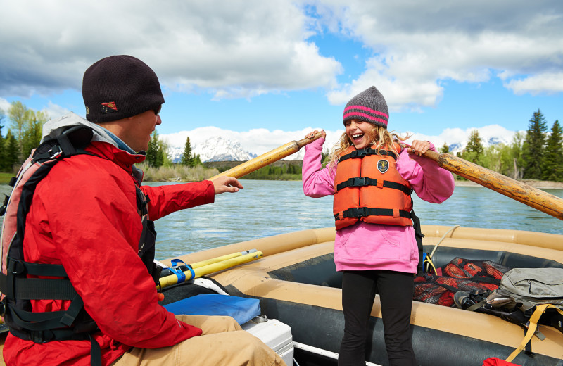 Rafting at Jackson Lake Lodge.