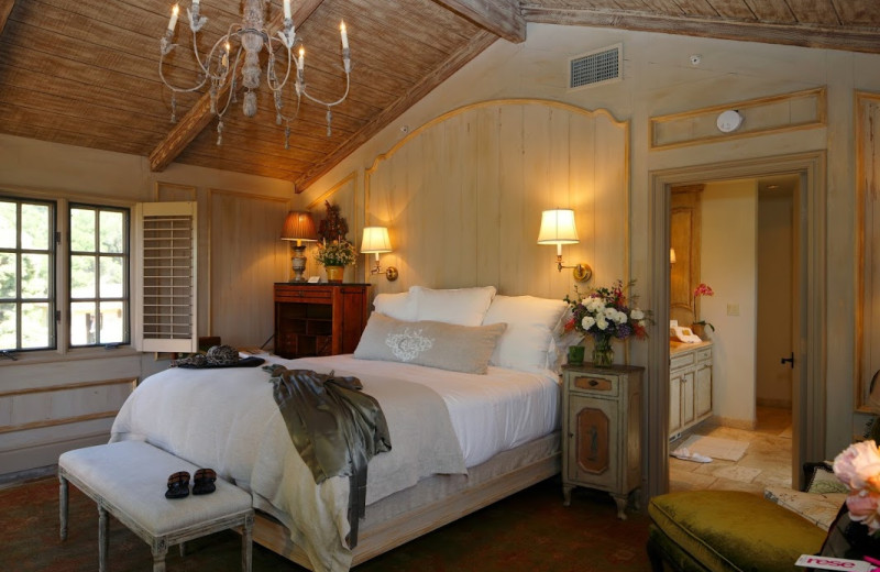 Guest room at Cal-a-Vie.