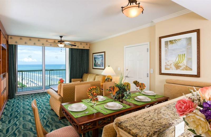 Guest living area at Westgate Myrtle Beach.