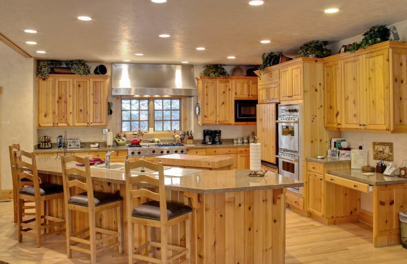 Rental kitchen at Alpine Ski Properties.