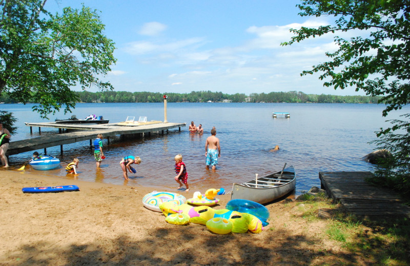 Beach at Stone Lake Resort.