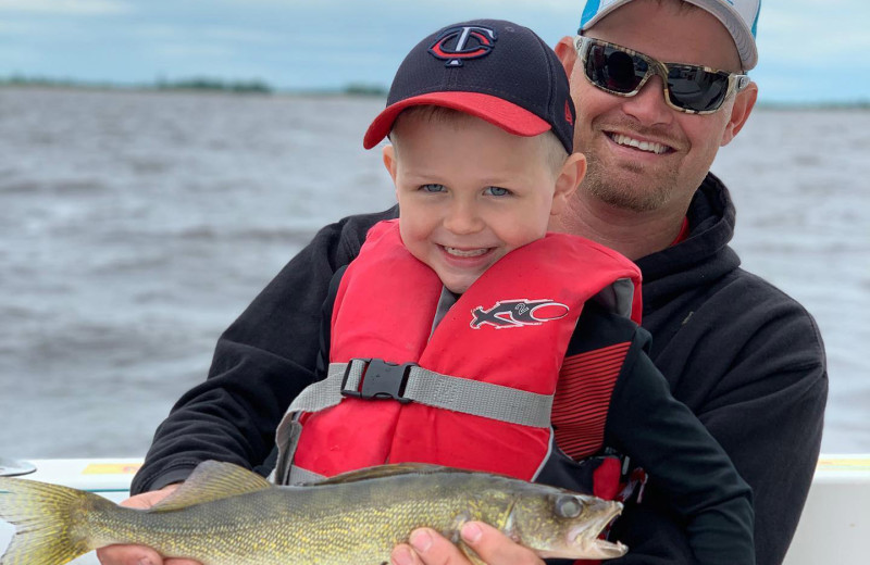 Fishing at River Bend's Resort & Walleye Inn.