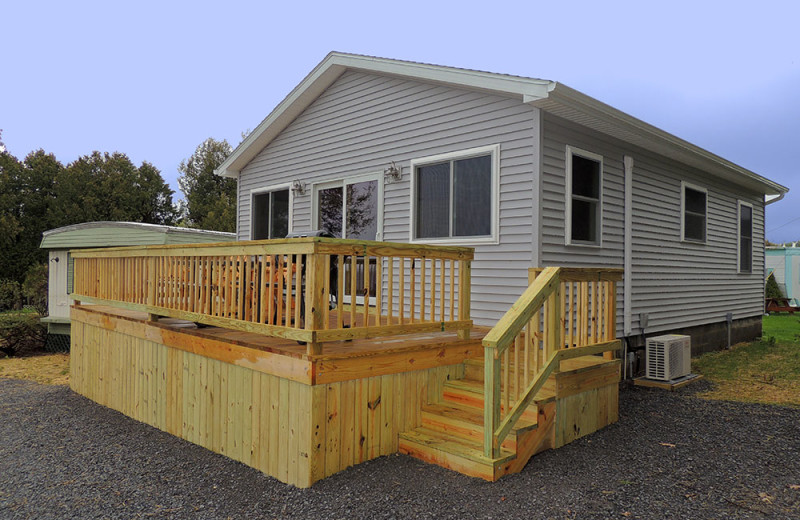 Cottage exterior at Angel Rock Waterfront Cottages.