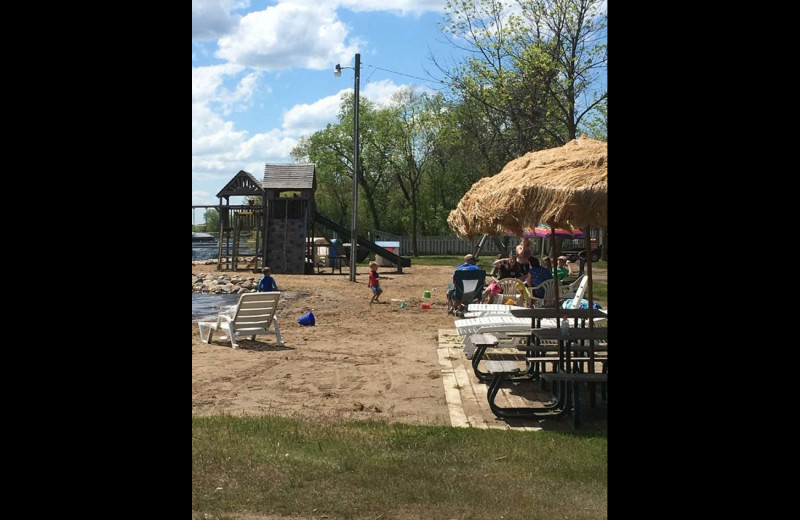 Beach at Sullivans Resort & Campground.